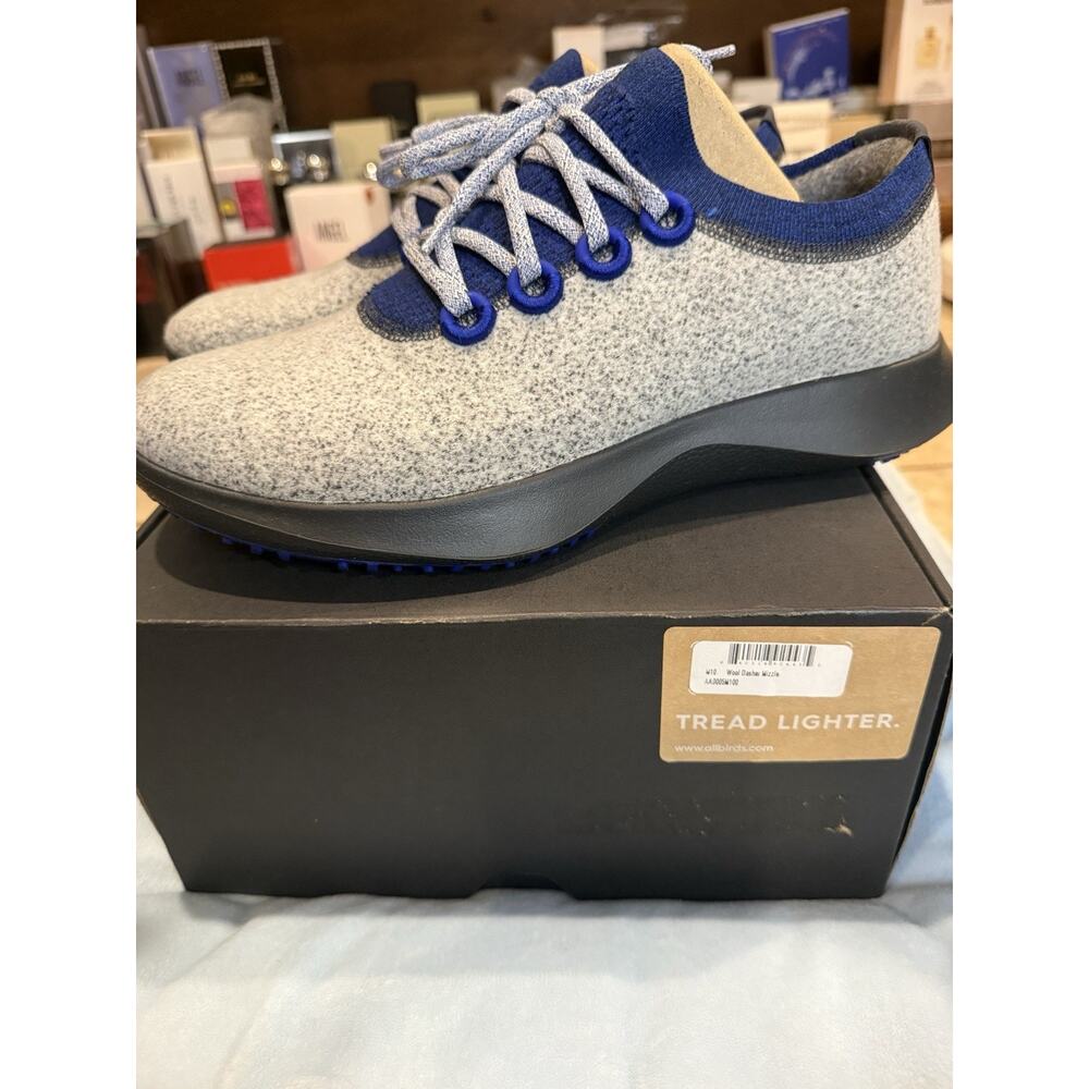Allbirds Wool Dasher Mizzle Lyra Womens Size 10 Mens 8.5 Light Gray Running Shoe